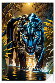 Selvklebende plakat Black Panther