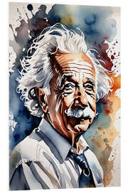 Foam board print Albert Einstein