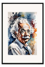 Gerahmter Kunstdruck Albert Einstein