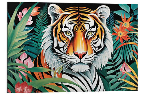 Aluminium print Tiger In The Jungle