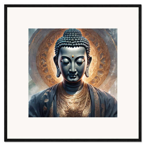 Framed art print Buddha Statue