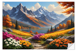 Wall sticker Alpine Landscape