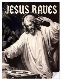 Självhäftande poster Jesus Raves