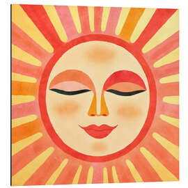Magnettafel Whimsical Sun Face