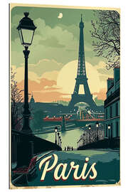 Stampa su plexi-alluminio Journey to Paris