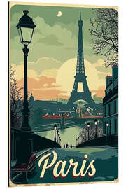 Magnettafel Reise nach Paris