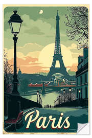 Vinilo para la pared Journey to Paris