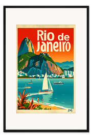Gerahmter Kunstdruck Reise nach Rio de Janeiro
