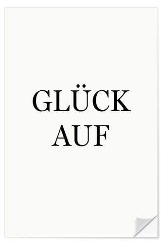 Wandsticker Glück Auf