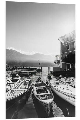 Foam board print Porto di Gargnano