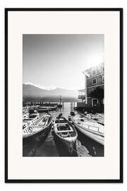 Gerahmter Kunstdruck Porto di Gargnano