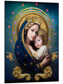 Magnettafel Jungfrau Maria mit Jesuskind I