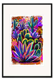 Gerahmter Kunstdruck Botanischer Garten der Wüste