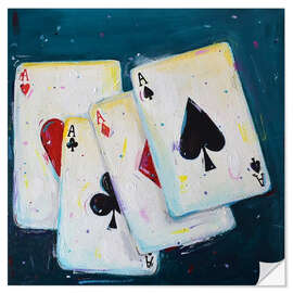 Wandsticker Spielkarten