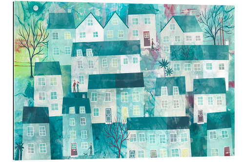 Tableau en plexi-alu Green Town