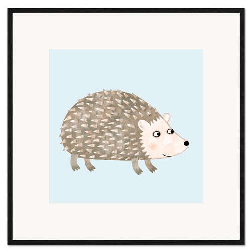 Plakat artystyczny premium w ramie Hedgehog