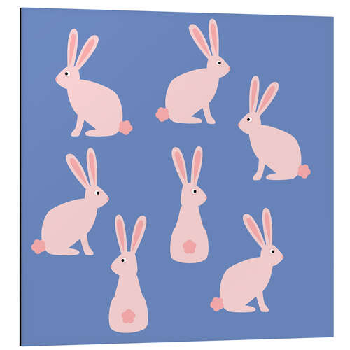 Stampa su alluminio Seven Rabbits