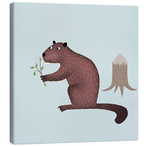 Canvas print Beaver