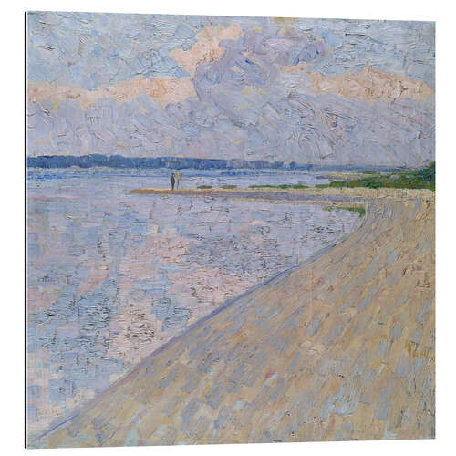 Quadro em plexi-alumínio On the Rhine, Walter Ophey, 1907