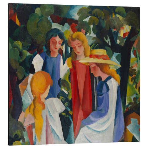 Tableau en aluminium Four Girls, 1913