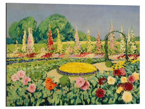 Quadro em alumínio Flower Garden at the Clarenbach House, Max Clarenbach