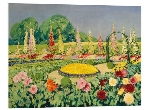 Cuadro de plexi-alu Flower Garden at the Clarenbach House, Max Clarenbach