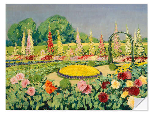 Wall sticker Flower Garden at the Clarenbach House, Max Clarenbach