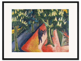 Gerahmter Kunstdruck Kastanien-Allee, 1911