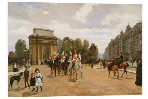 Tableau en PVC The Life Guards pass Hyde Park Corner, Filippo Baratti