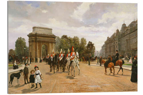 Gallery print The Life Guards pass Hyde Park Corner, Filippo Baratti