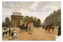 Selvklebende plakat The Life Guards pass Hyde Park Corner, Filippo Baratti