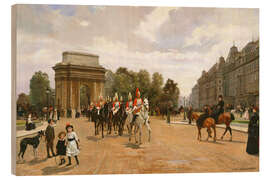 Wood print The Life Guards pass Hyde Park Corner, Filippo Baratti