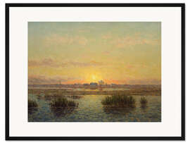 Gerahmter Kunstdruck Sonnenuntergang über Oland, Per Ekström