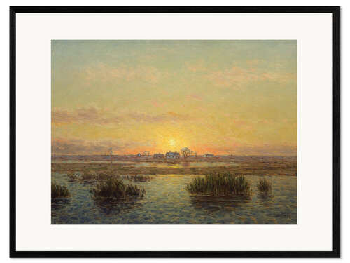 Kunsttryk i ramme Sunset over Oland, Per Ekström