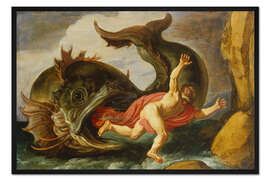 Gerahmter Kunstdruck Jona und der Wal, Pieter Lastman, 1621