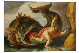 Foam board print Jonah and the Whale, Pieter Lastman, 1621