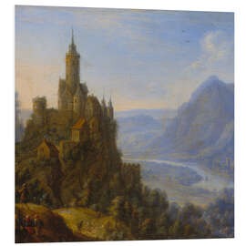 Foam board print Katzenelnbogen Castle on the Rhine