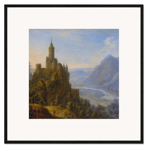 Framed art print Katzenelnbogen Castle on the Rhine