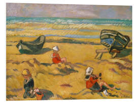 Foam board print Children on the Sea Beach