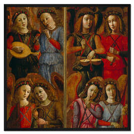 Gerahmter Kunstdruck Musizierende Engel, Domenico Ghirlandaio