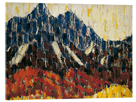 Akrylbillede Mountains with Larch Forest, 1912