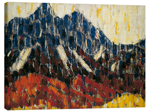 Canvas print Mountains with Larch Forest, 1912