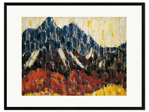 Framed art print Mountains with Larch Forest, 1912