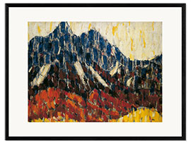 Impressão artística com moldura Mountains with Larch Forest, 1912