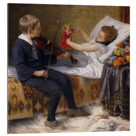 Galleriataulu The Serenade at the Sickbed, August Frind, 1896