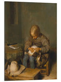 Gallery print A Child Picks Fleas Off his Dog, Gerard ter Borch