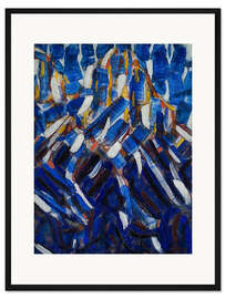 Gerahmter Kunstdruck Abstraktion (Der blaue Berg), 1912