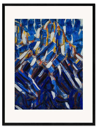 Kehystetty taidepainatus Abstraction (The Blue Mountain), 1912