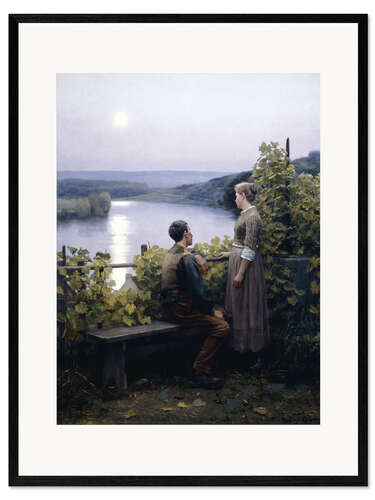 Impresión de arte enmarcada A Summer Evening, Daniel Ridgway Knight