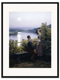 Gerahmter Kunstdruck Ein Sommerabend, Daniel Ridgway Knight